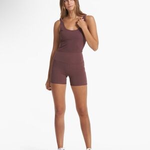 Vuori Mauve Seamless Tank Romper